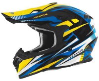 Jopa Motocross Helm HUNTER Legacy blau gelb