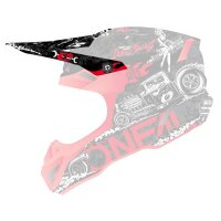 Oneal Ersatzvisier 5SRS Polyacrylite Helm HR schwarz/rot