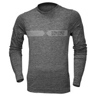 IXS radio shirt long-sleeved melange light gray-dark...