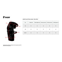 Thor Force Xp Knieschützer schwarz/rot