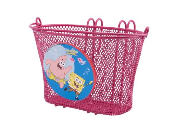 Bike Fashion Kinderkorb Spongebob Metall Pink
