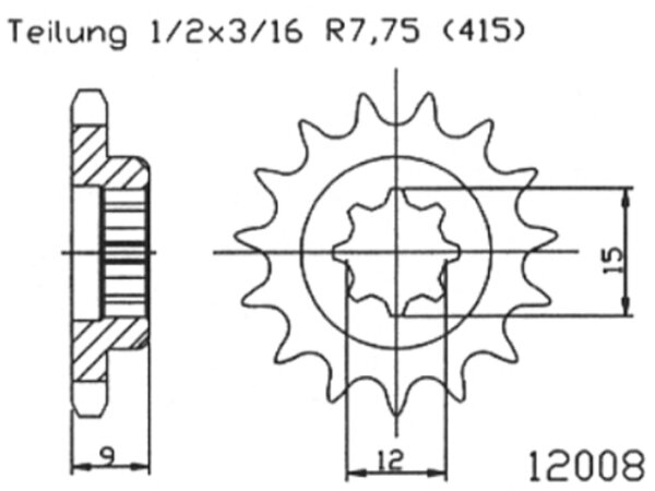 Esjot Ritzel 415 11Z Standard