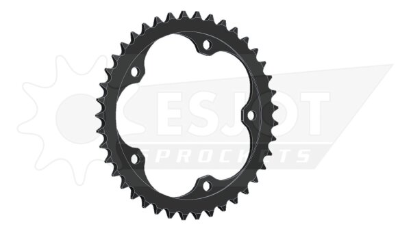Esjot Kettenrad 525 43Z Stahl Schwarz