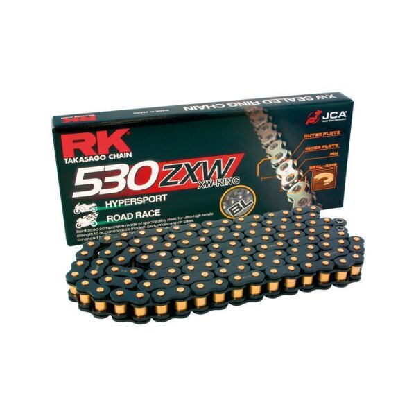 RK Kette 530 Zxw 108 N Black Scale Offen