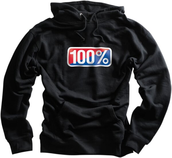 100% Hoodie Classic Schwarz