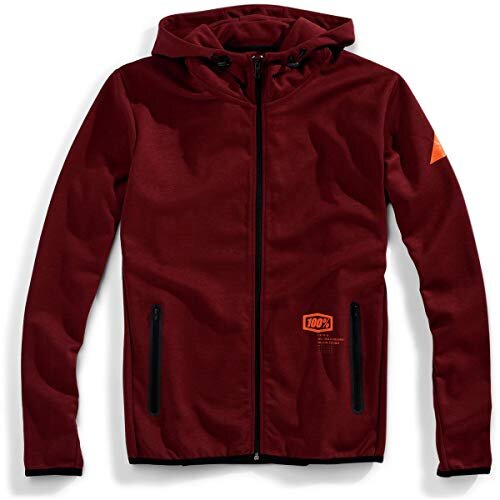 100% Zip Hoodie Viceroy Burgundy