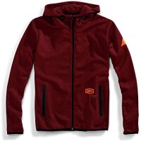 100% Zip Hoodie Viceroy Burgundy
