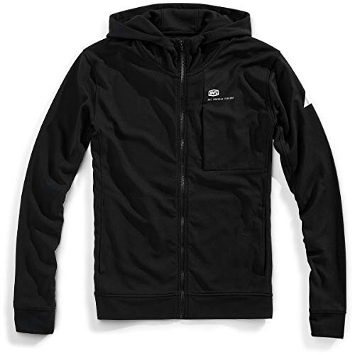 100% Hoodie Zip Regent Schwarz