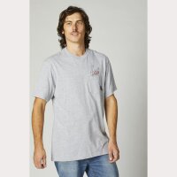 Fox Fast Lane Ss Pocket T-Shirt [Lt Htr Gry]