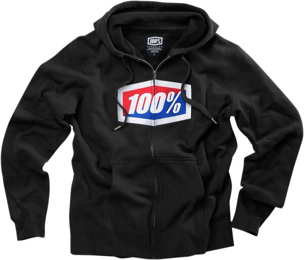 100% Fleece Zip Official Bk