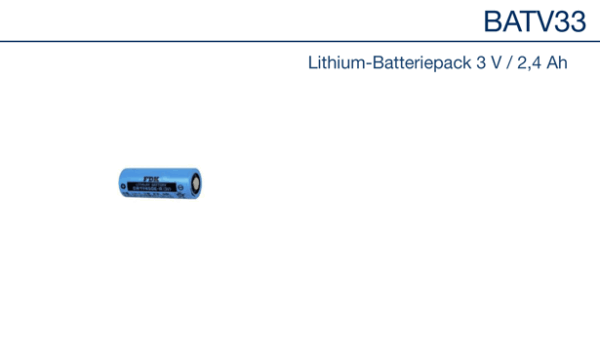 Daitem BATV33 Pack de piles au lithium 3V/2,4Ah