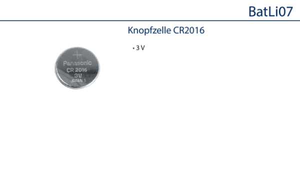 Daitem BATLI07 Lithium-Knopfzelle 3V / 0,1Ah für Handsender ( 2 Stück erforderlich )