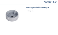 Daitem SV821AX Montagesockel Höhe 32mm