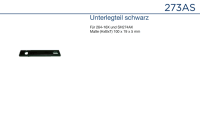 Daitem 273AS Unterlegteil schwarz
