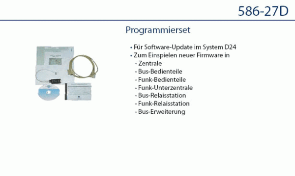 Daitem 586-27D Programmeringssæt til softwareopdateringssystem D24000