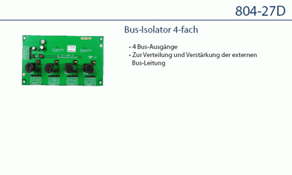 Daitem 804-27D Busisolator 4-kanals