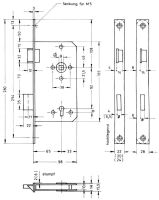 BMH paniklås til hoveddør 3413 PZW Panic E