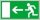 Rettungswegschilder / Symbol links