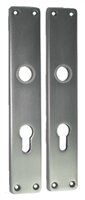 Gegossene Langschilder 230 x 40 mm PZ-gelocht / 72 mm / F1-elox.