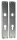 Gegossene Langschilder 230 x 40 mm PZ-gelocht / 72 mm / F1-elox.