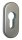 Rosace de protection coulissante pour portes métalliques/ ovale 461/14, F1, 14 mm dépaisseur