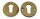Róże ochronne do drzwi drewnianych, okrągłe, PZ 470/10, F3 (kolor złoty), grubość 10 mm