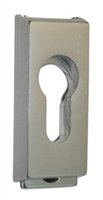Rosace de protection coulissante pour portes métalliques 455/06, F1-elox., 6 mm dépaisseur