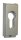 Rosace de protection coulissante pour portes métalliques 455/06, F1-elox., 6 mm dépaisseur