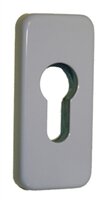 Rozeta ochronna przesuwna do drzwi metalowych/kątowych 460/09, biała-9016, grubość 9 mm
