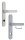 Protezione telaio stretta grt. su entrambi i lati maniglia a leva 8/92 / 11-15 mm / bianco / No. 934HB