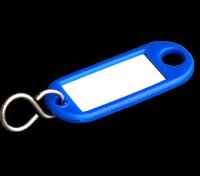 100 x portachiavi appeso foro blu
