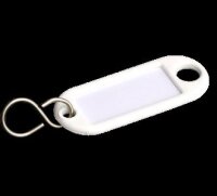 100 x portachiavi da appendere foro bianco