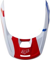 Fox V1 Helm Visier - Skew [Wht/Rd/Blu]