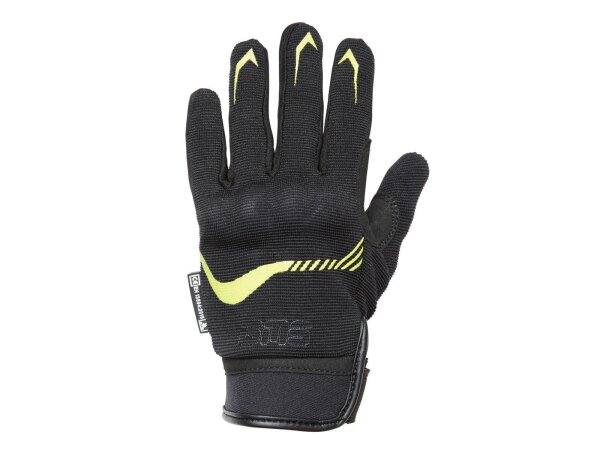 Guantes de niño gms Jet-City Kids negro-amarillo fluo