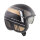 Prime Minister Jethelm Vintage BL 19 BM Black Matt-Gold Matt-Grau Matt