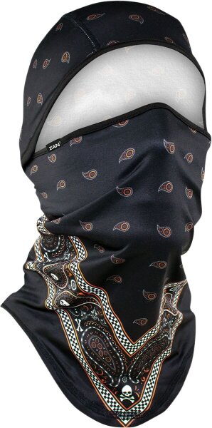 ZAN HEADGEAR Balaclv Sf Conv Bk/Or Ban