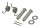 kit pernos/muelle para estriberas KAWASAKI