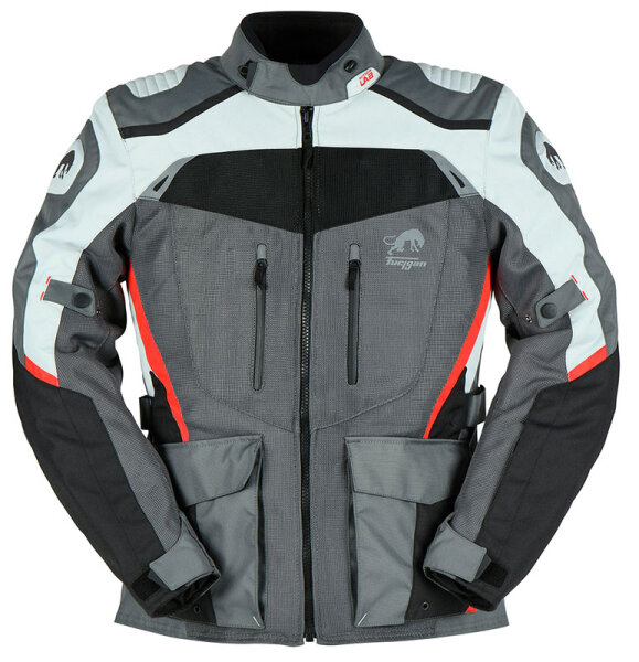 Furygan 6422-132 Jack Apalaches Vented 2en1 Negro-Gris-Rojo