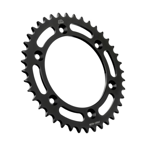 Jt Sprockets JTR897.40ZBK Rear Replacement Sprocket 40 Teeth 520 Pitch Black C49 High Carbon Steel