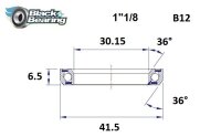 BLACK BEARING Hb 30.15X41.5X6.5Mm 36 /36