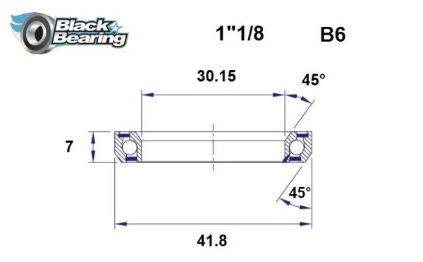 BLACK BEARING Hb 30.15X41.8X7Mm 45 /45