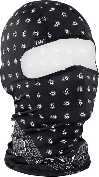 BALACLVA POLY BLK PAISLEY