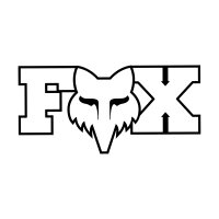 Fox Aufkleber 3" Wht
