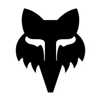 Fox Aufkleber 4" Blk