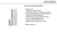 Daitem SH278AX Funk-Kontaktsender Mini, weiß