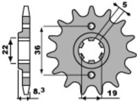 PBR Standard Stahlriztel vorne 2502 - 520