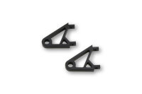HIGHSIDER CNC Alu Lampenhalter XS, Schwarz eloxiert, Paar