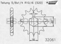 Ritzel Kx 125 13Zähne