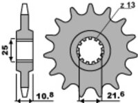 PBR Standard Stahlriztel vorne 2086 - 525