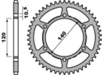 PBR Standard C45 Steel Rear Sprocket 475 - 520